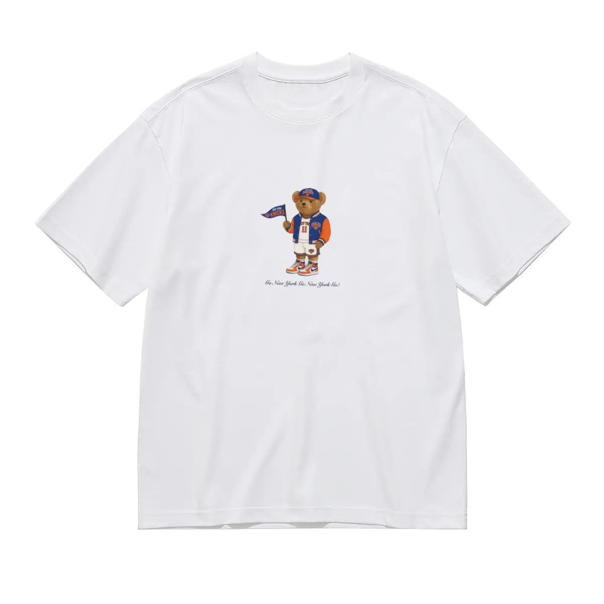 NYC Basketball Teddy ,RETRO Teddy Illustration