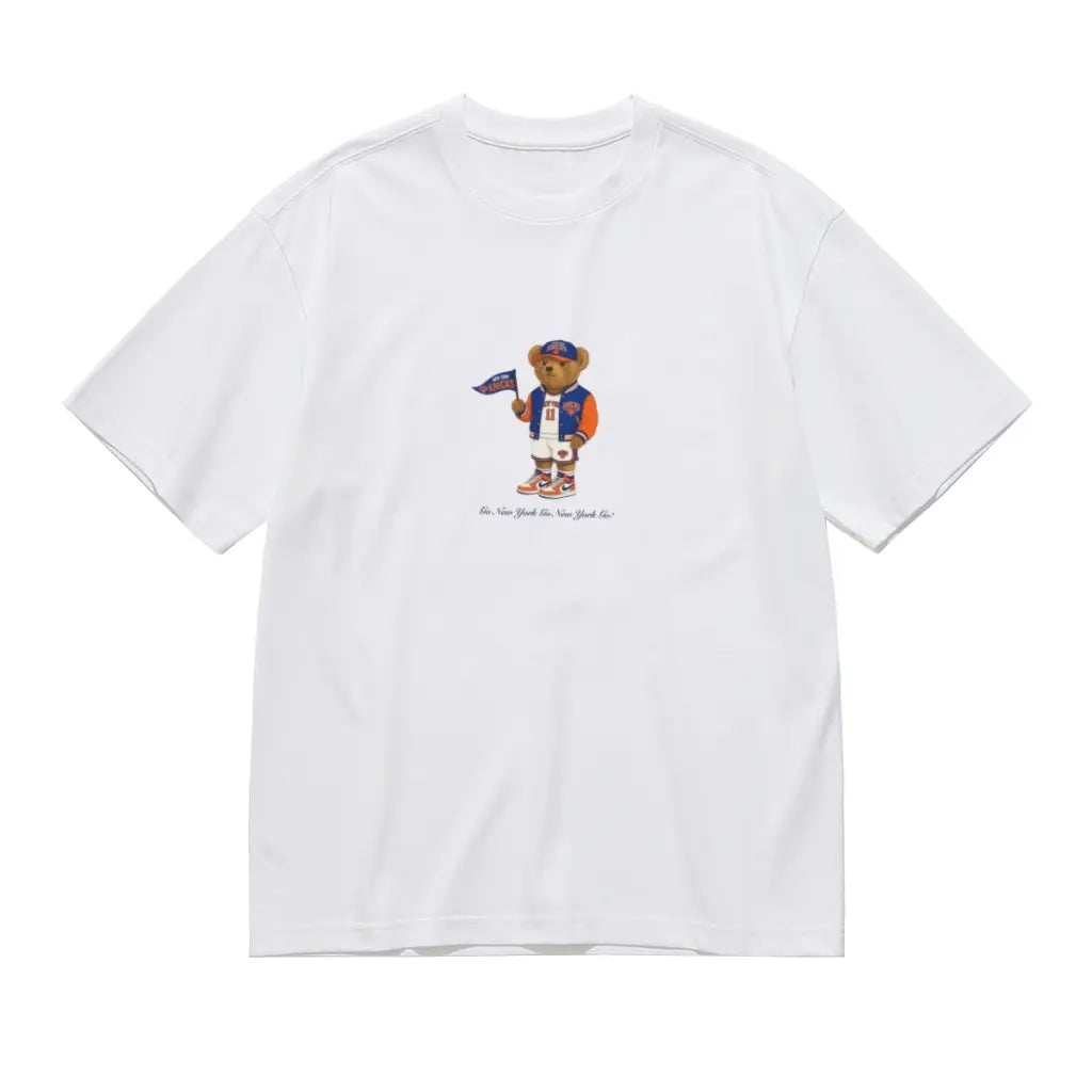 NYC Basketball Teddy ,RETRO Teddy Illustration