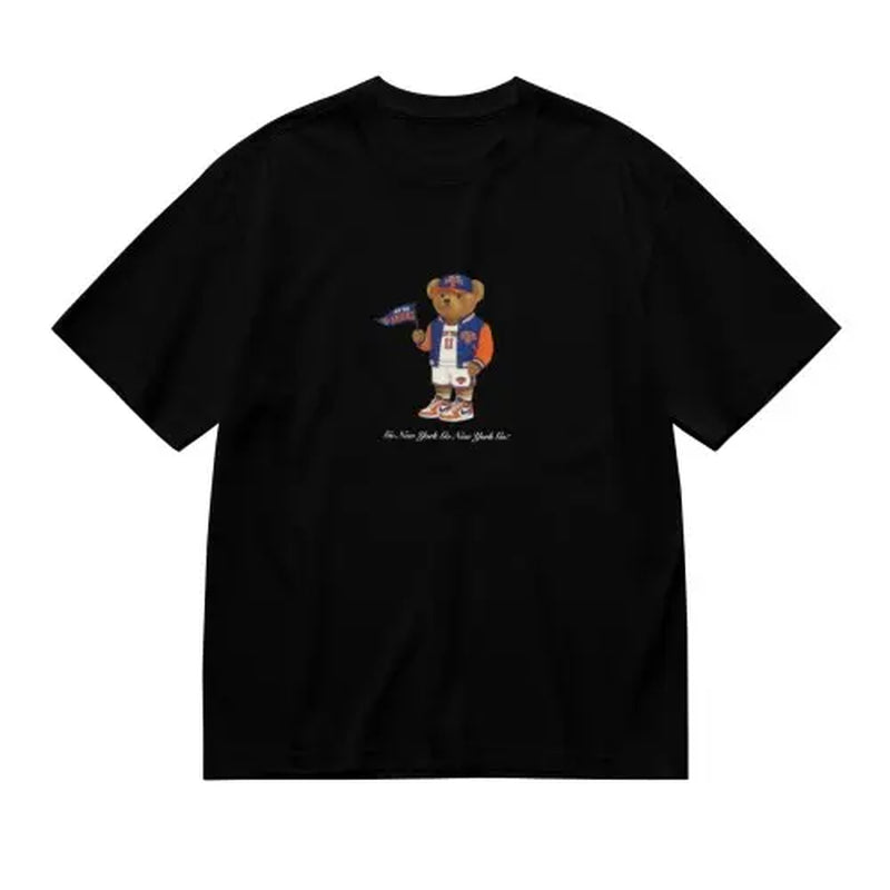 NYC Basketball Teddy ,RETRO Teddy Illustration