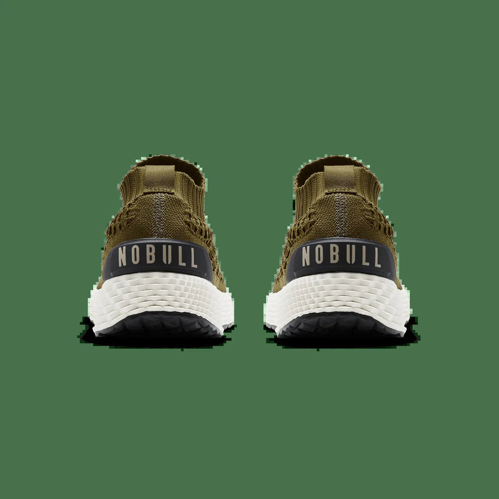 NOBULL Men'S Allday Knit Shoe in Tactical Green - Everyday Walking Sneaker, Comfortable Slip-On Shoe, Casual Trainer
