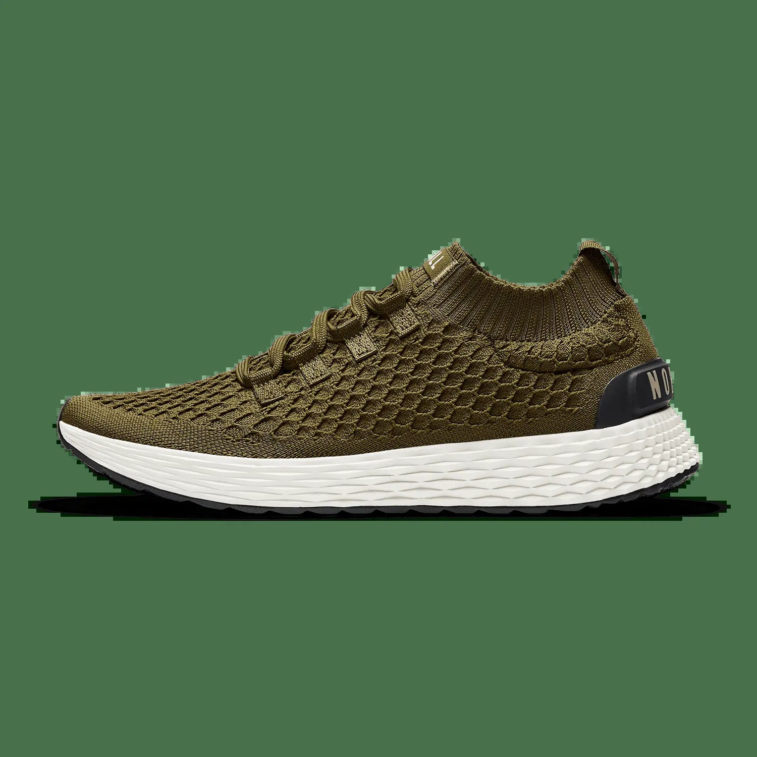 NOBULL Men'S Allday Knit Shoe in Tactical Green - Everyday Walking Sneaker, Comfortable Slip-On Shoe, Casual Trainer